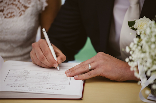 Swarovski crystal pen for wedding register