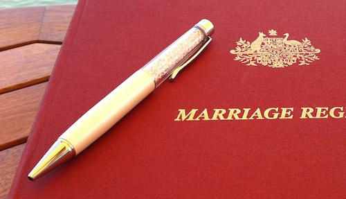 swarovski crystal pen for marriage wedding documents