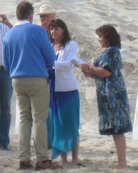 Paula and David get married on the beach at Cosy Corner in front of dolphins