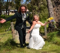 fairytale wedding in alexandra bridge western australia