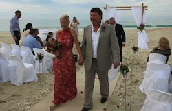 beach wedding at bunker bay conducted by anita revel celebrant