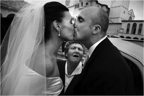 your wedding photographer can relax - I will not photobomb the first kiss