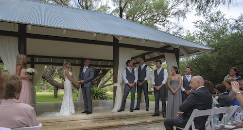 married at Yallingup Tea Gardens by Celebrant