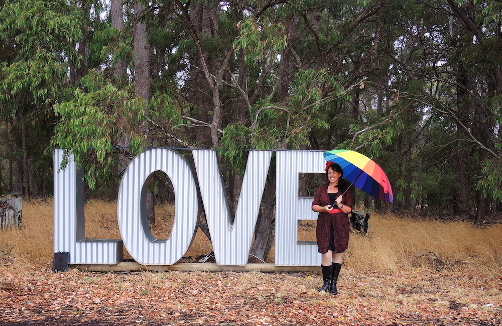 love sign for wedding ceremony